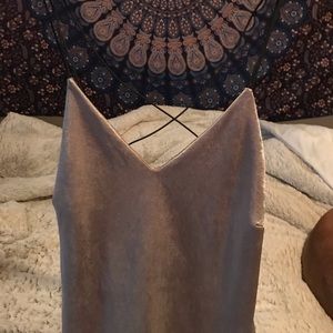 Grey/ green dress